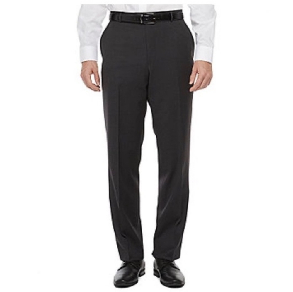 NWT Stafford Performance Wool Black Slacks Pants Suit Separates 36x34 Basic
